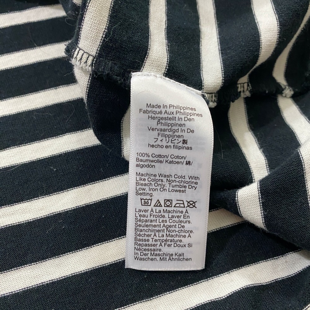 J Crew Classic Mariner Cloth Boatneck T-Shirt in Black Stripe 2XL Cropped Fit‎ - Picture 8 of 9